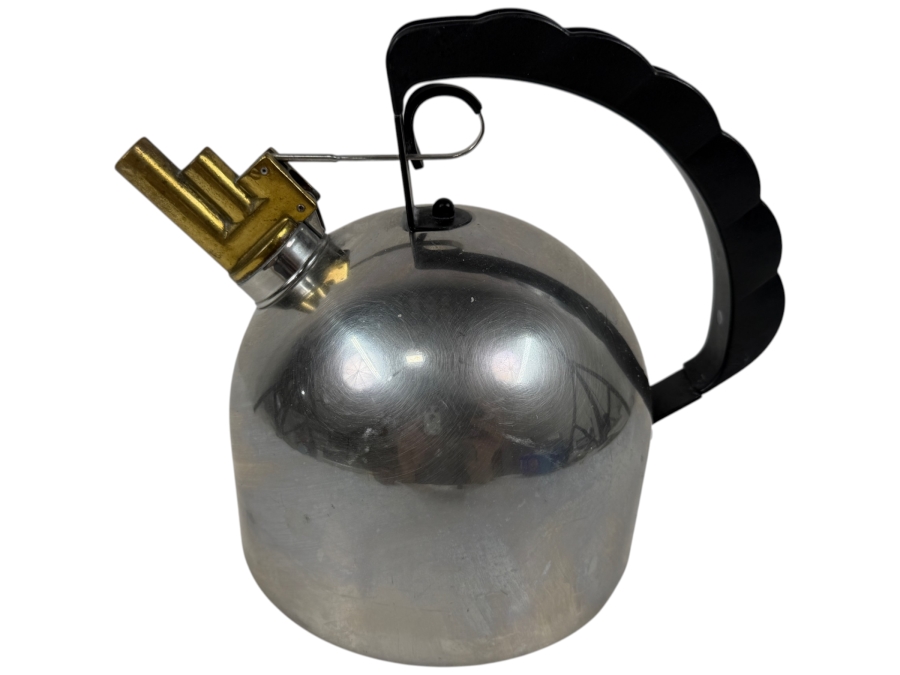Vintage Alessi 9091 Kettle Designed By Richard Sapper In 1983 8.5'H
