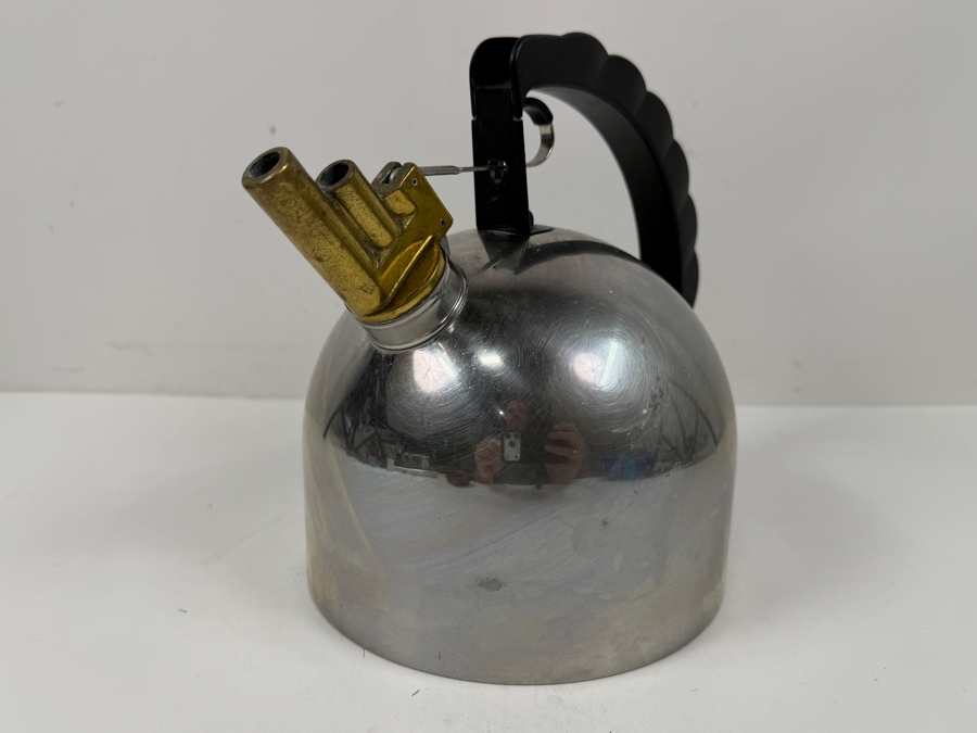 Vintage Alessi 9091 Kettle Designed By Richard Sapper In 1983 8.5'H
 [Photo 2]