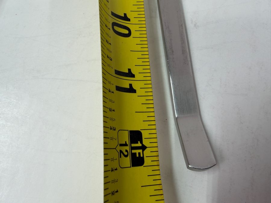 Alessi Inox 18/10 Stainless Steel Serving Spoon and Fork Set 12'L [Photo 5]