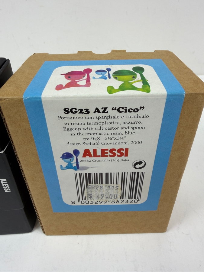 New Set Of Alessi Piccantino Chili Scruncher And The Alessi Cico Eggcup [Photo 2]