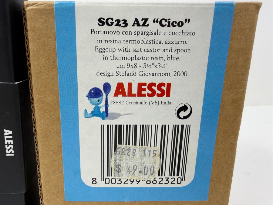 New Set Of Alessi Piccantino Chili Scruncher And The Alessi Cico Eggcup [Photo 3]