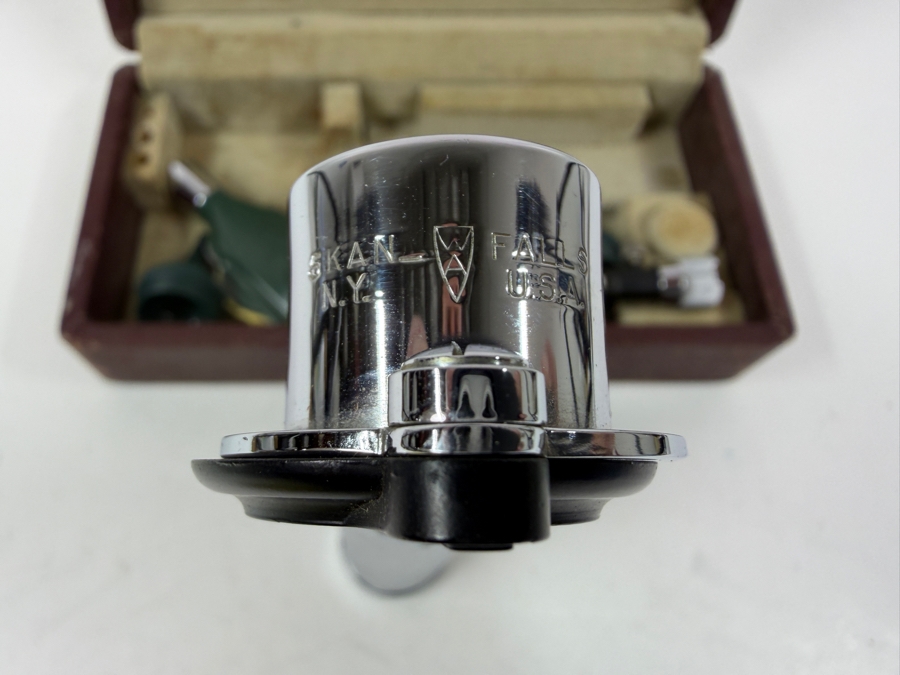 Vintage Welch Allyn Ophthalmoscope And Otoscope Medical Diagnostic Set In Original Case [Photo 4]