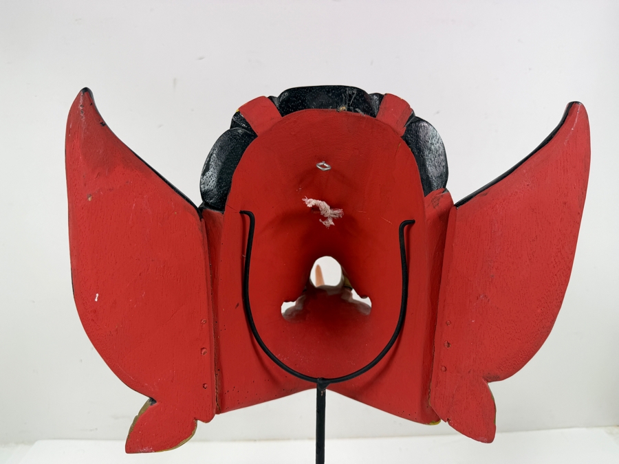 Hand Carved Wooden Balinese Garuda Mythical Bird Mask 17'H [Photo 7]