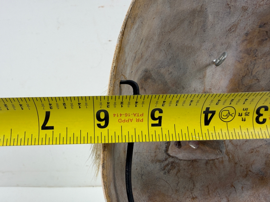 Vintage Hand Carved Wooden Japanese Noh Old Man Theater Mask With Stand 6'W X 12'H [Photo 6]