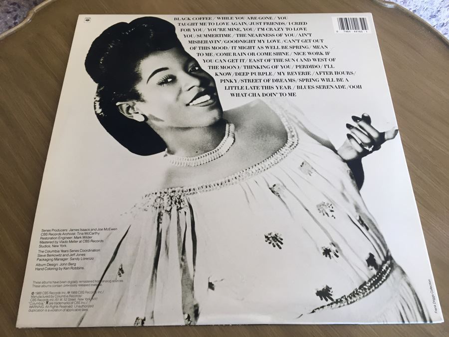 Sarah Vaughan ‎- The Divine Sarah Vaughan (The Columbia Years 1949 - 1953) - Columbia ‎- C2 44165 [Photo 2]
