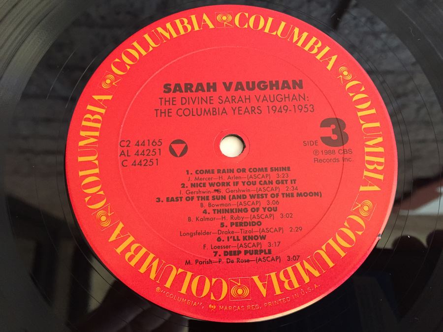 Sarah Vaughan ‎- The Divine Sarah Vaughan (The Columbia Years 1949 - 1953) - Columbia ‎- C2 44165 [Photo 10]
