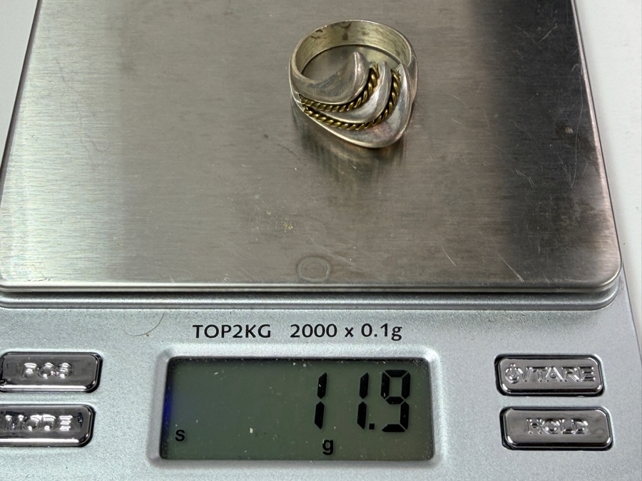 Sterling Silver Ring Size 9 11.9g [Photo 5]