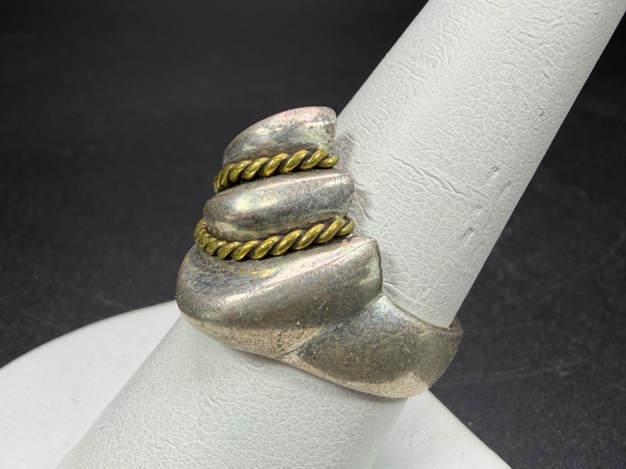 Sterling Silver Ring Size 9 11.9g [Photo 3]