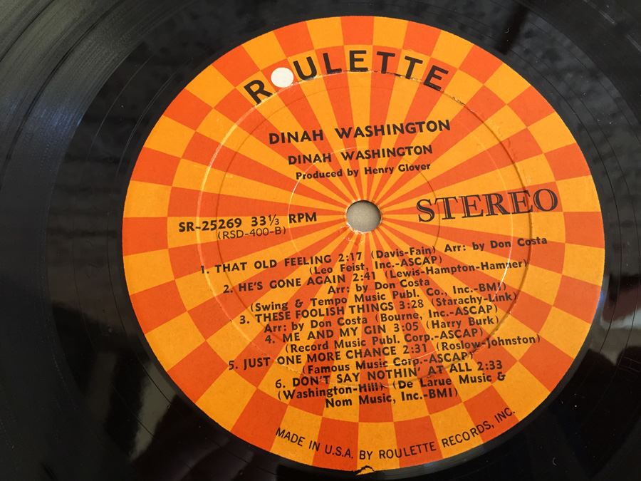 Dinah Washington ‎- Dinah Washington - Roulette Records ‎- SR 25269 [Photo 6]