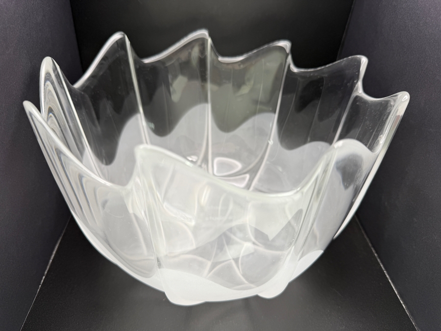 Collectible Rosenthal Studio-Line Icedew Bowl Designed By Nanny Still McKinney With Frosted Base 9W X 6H [Photo 3]