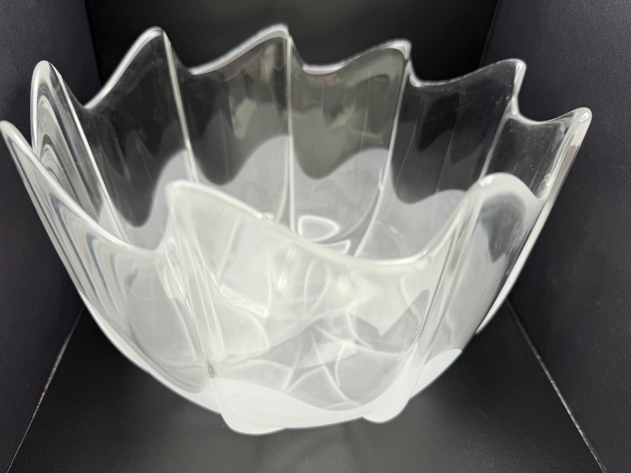 Collectible Rosenthal Studio-Line Icedew Bowl Designed By Nanny Still McKinney With Frosted Base 9W X 6H [Photo 2]