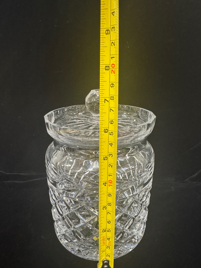 Vintage Waterford Crystal Marquis Pattern Biscuit Barrel 7.25'H [Photo 4]