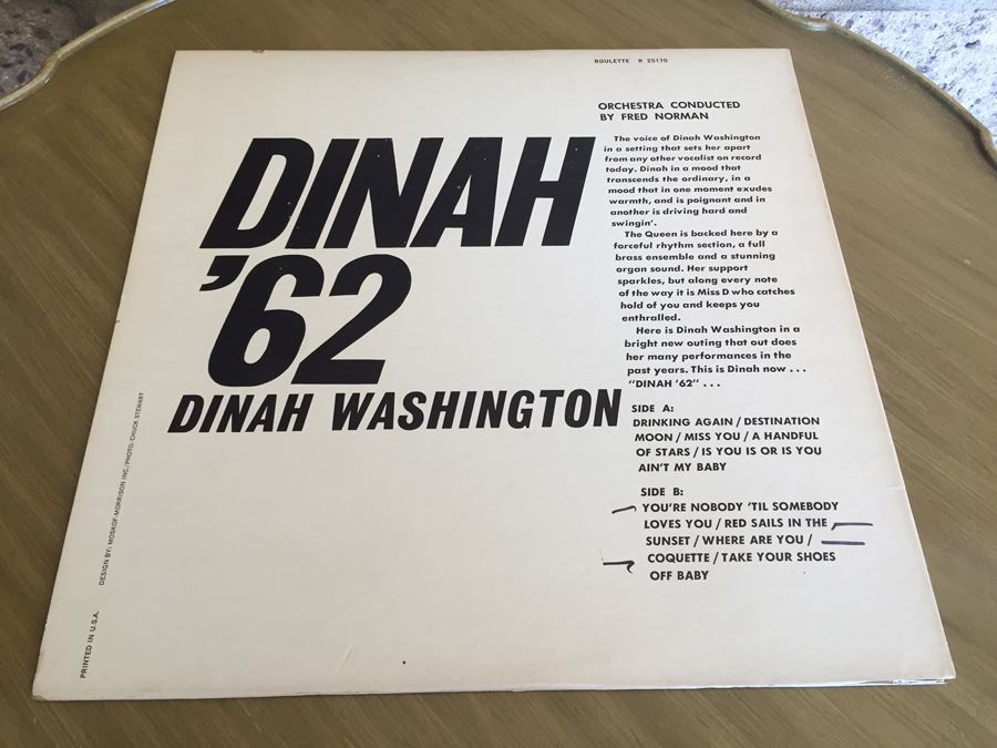 Dinah Washington ‎- Dinah '62 - Roulette Records ‎- R 25170 [Photo 2]