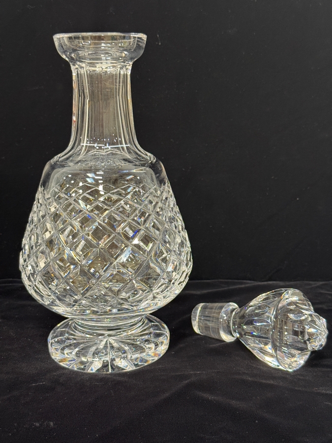Vintage Waterford Crystal Alana Pattern Decanter 12'H [Photo 3]