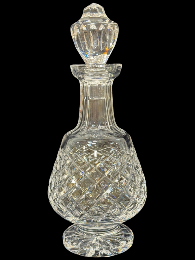 Vintage Waterford Crystal Alana Pattern Decanter 12'H