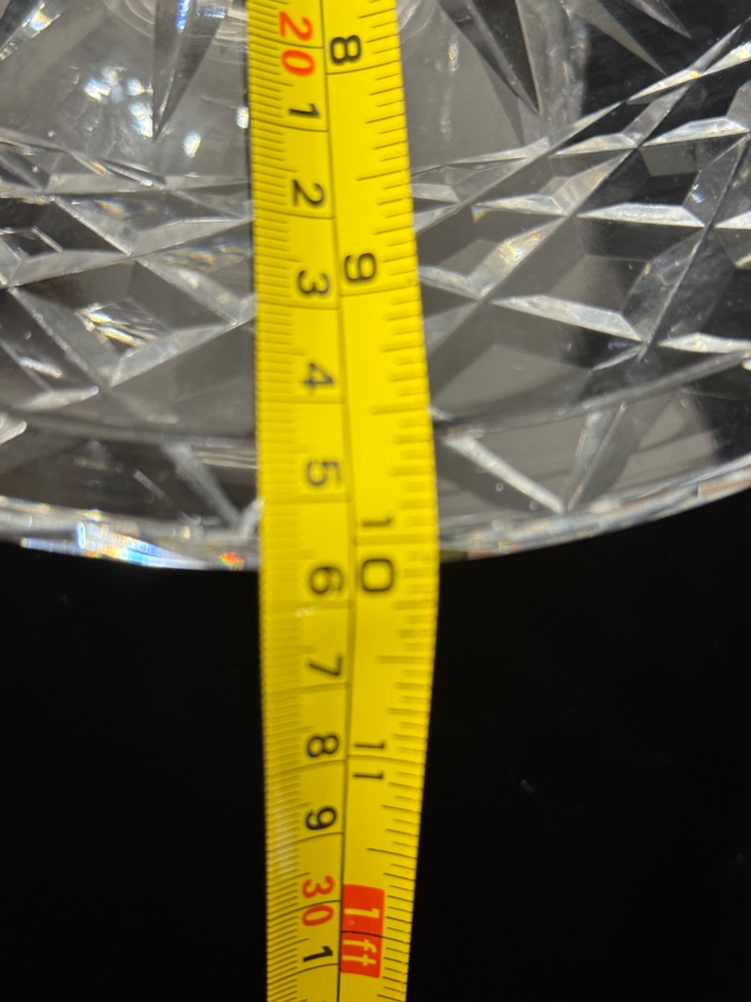 Vintage Waterford Crystal Alana Pattern Pedestal Cake Stand 10'W [Photo 3]