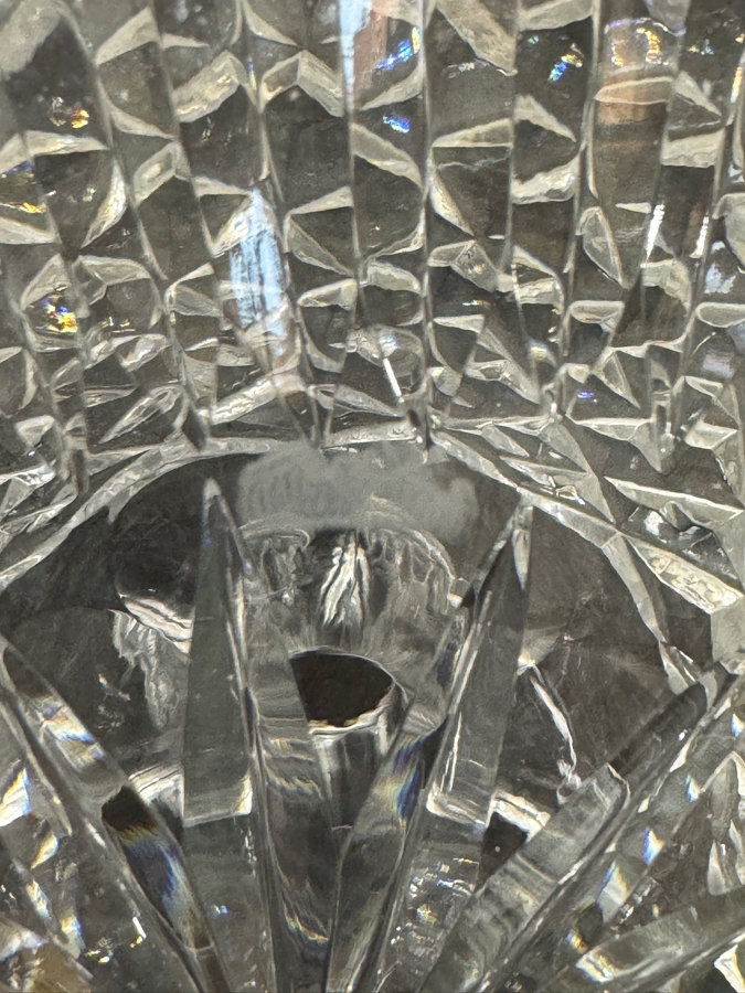 Vintage Waterford Crystal Alana Pattern Ship's Decanter With Faceted Stopper 10'H [Photo 4]