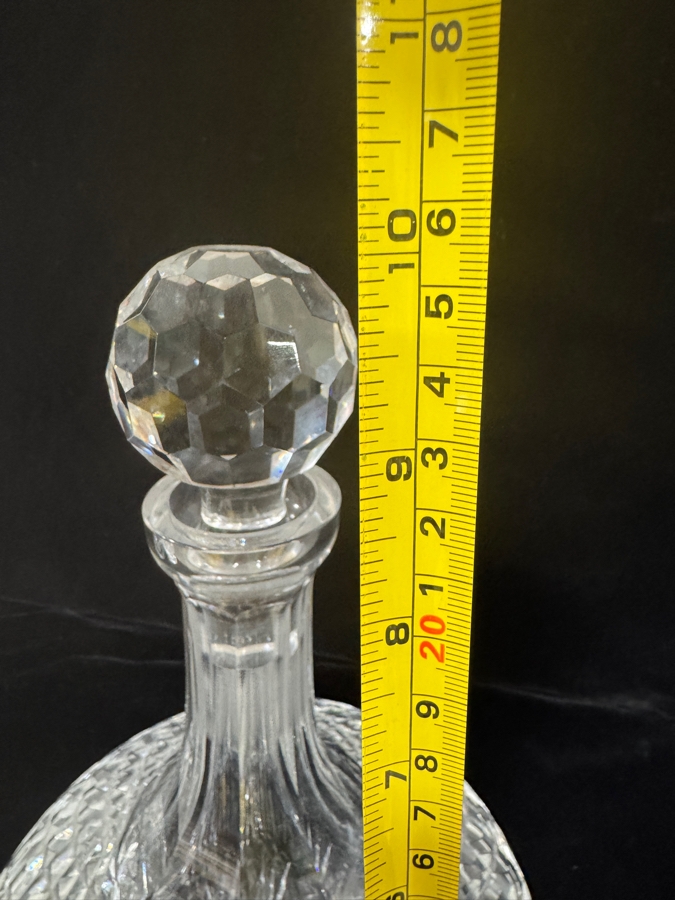 Vintage Waterford Crystal Alana Pattern Ship's Decanter With Faceted Stopper 10'H [Photo 5]