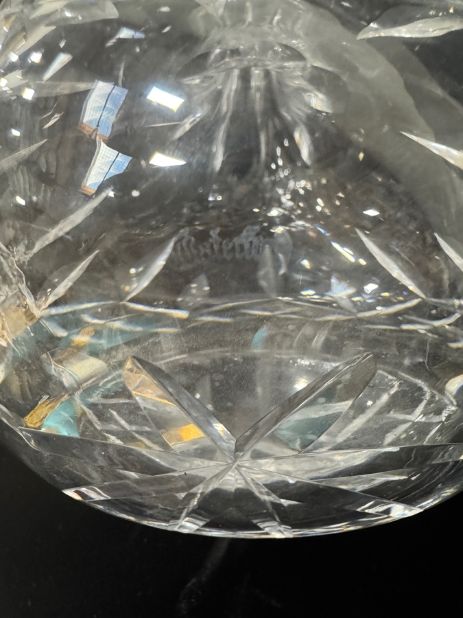 Vintage Waterford Crystal Lismore Pattern Carafe 8.5'H [Photo 3]