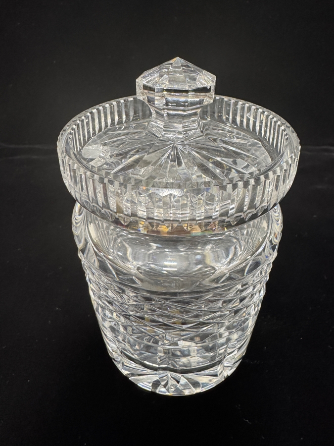 Vintage Waterford Crystal Alana Pattern Honey / Jelly Jar 5'H [Photo 2]