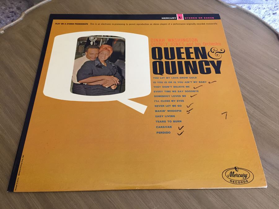 Dinah Washington / Quincy Jones And His Orchestra ‎- Queen & Quincy - Mercury ‎- SR 60928 [Photo 1]