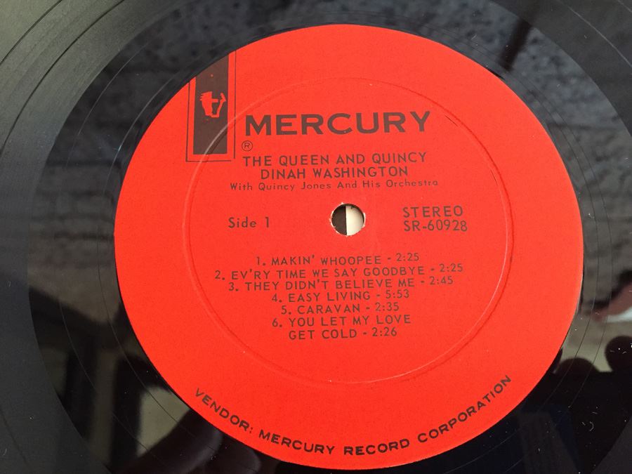 Dinah Washington / Quincy Jones And His Orchestra ‎- Queen & Quincy - Mercury ‎- SR 60928 [Photo 4]