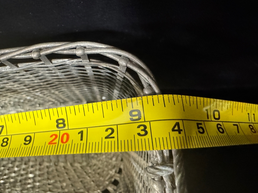 Vintage French Silver-Plated Wire Wine Bottle Holder 9.25'W [Photo 5]