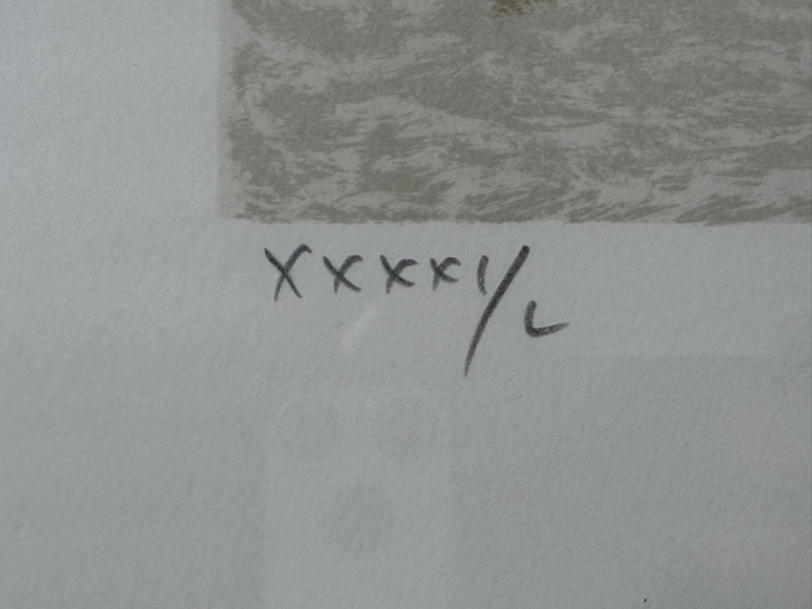 Ramon Dilley (B. 1933, Spanish/French) Hand Signed Limited Edition Lithograph Titled 'Place De La Concorde France' Pencil Signed Lower Right Numbered XXXXI/L 17.5'W X 24'H Framed 28.5'W X 34.5'H [Photo 7]