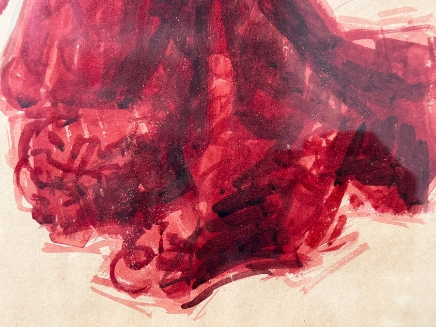 Henrietta Dunn Mears (1877-1970, American) Original Watercolor On Paper Signed Lower Right 9 X 16 In Antique Gilt Frame 13 X 20 [Photo 8]