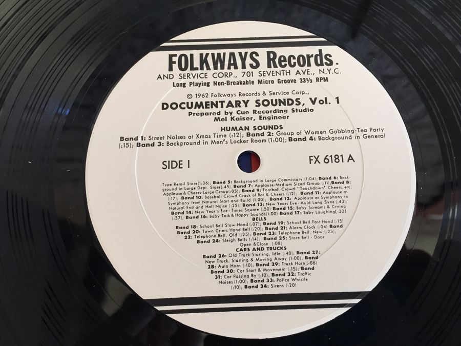 Mel Kaiser ‎- Documentary Sounds Volume 1 - Folkways Records ‎- FX 6181 [Photo 4]