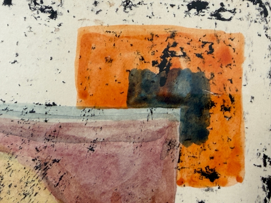 Juan Velasquez Diaz Original Watercolor Ink Drawing On Paper 16 X 8 Framed 25 X 17 [Photo 10]