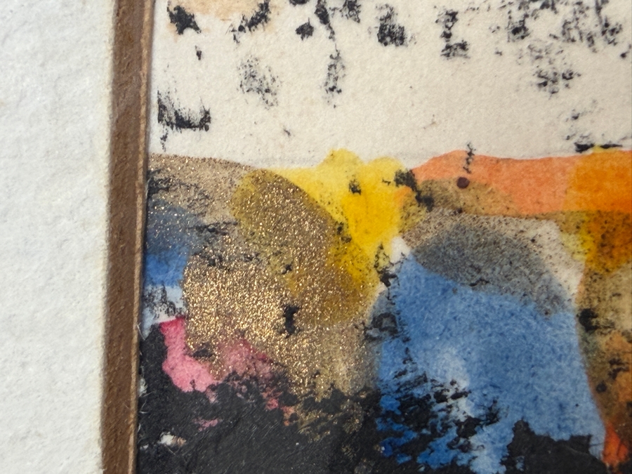 Juan Velasquez Diaz Original Watercolor Ink Drawing On Paper 16 X 8 Framed 25 X 17 [Photo 7]