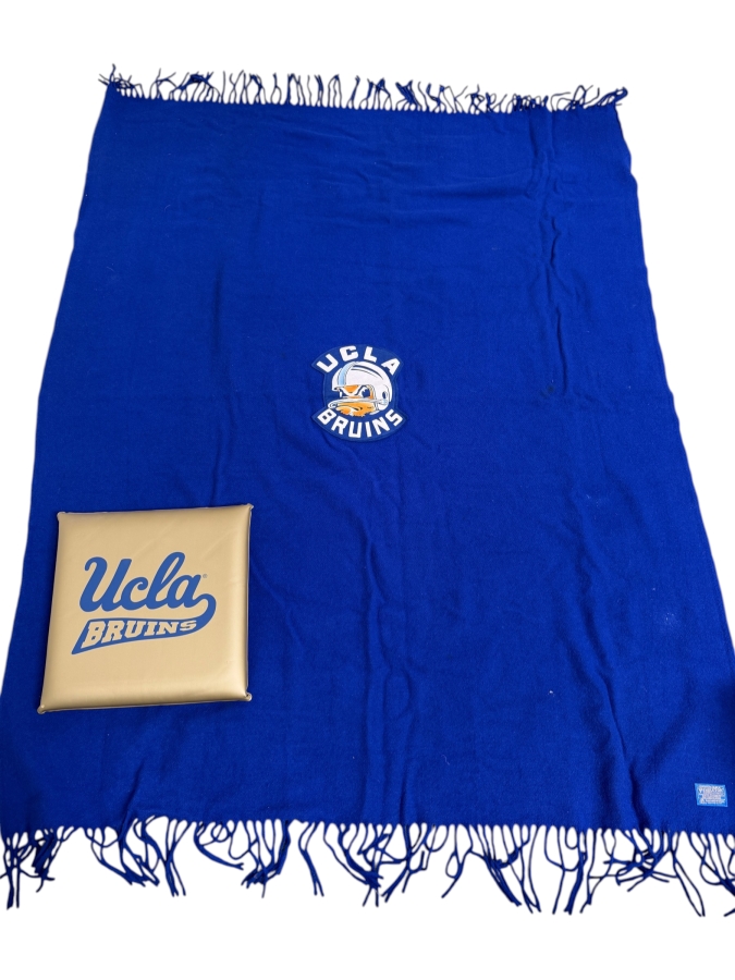 UCLA Bruins Pendleton Blanket 52.5 X 68 And UCLA Bruins Stadium Seat Cushion Pad