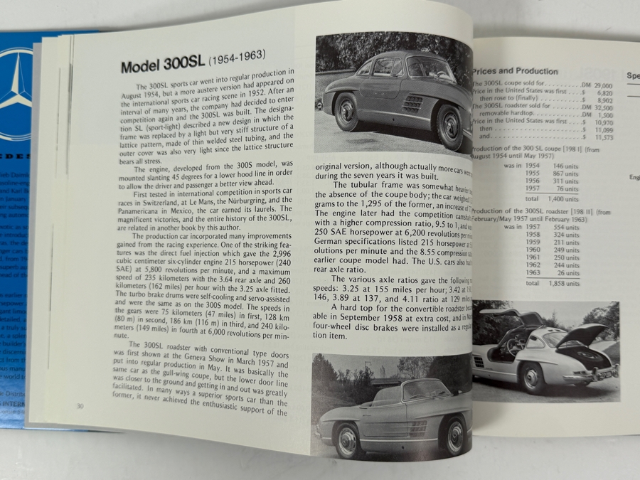 Vintage 1977 Third Printing Hardcover Book Mercedes-Benz Production Models 1946-1975 By W. Robert Nitske [Photo 7]