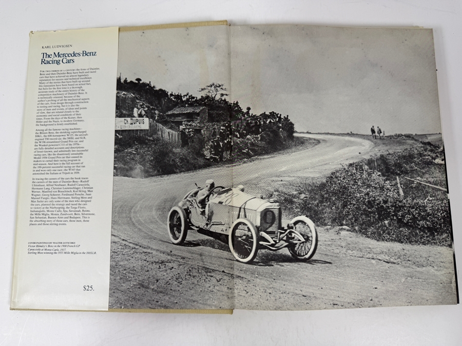 Vintage 1971 First Edition Hardcover Book The Mercedes-Benz Racing Cars By Karl Ludvigsen [Photo 2]