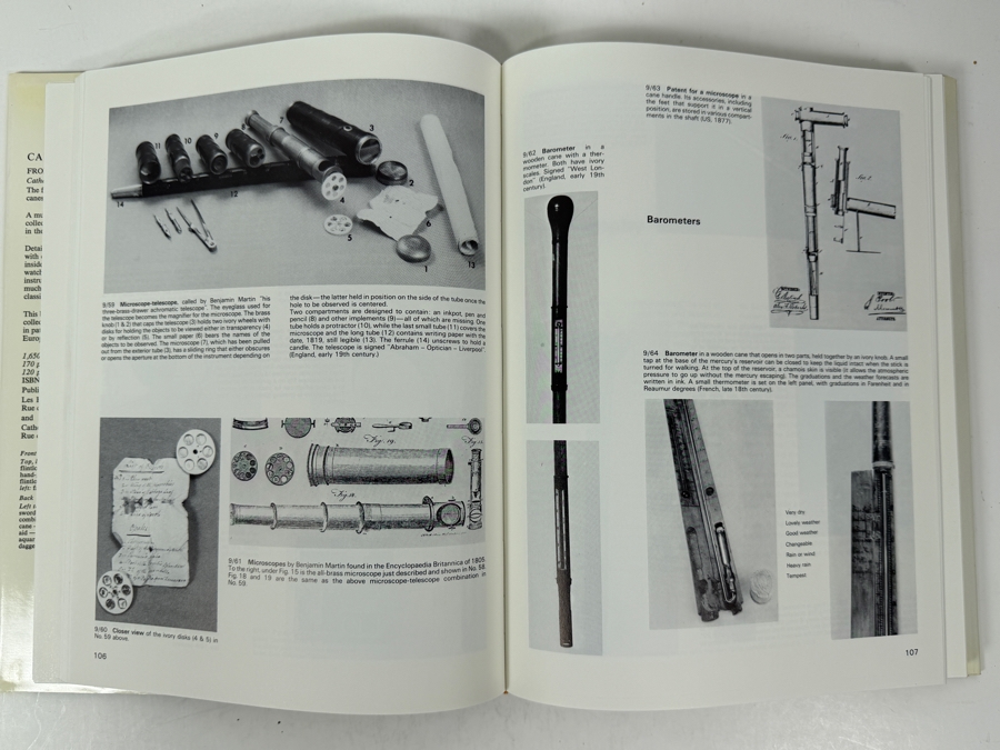 Vintage 1983 Hardcover Book Cane Curiosa: From Gun To Gadget By Catherine Dike [Photo 6]