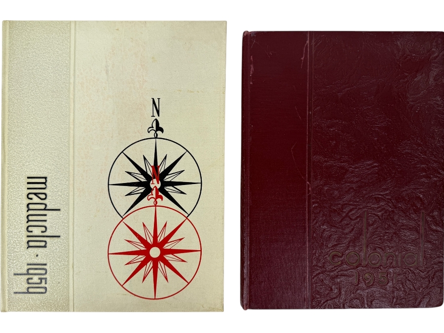 1959 Meducla UCLA Medical Center Yearbook And 1951 Colonial Fairfax High School Los Angeles, CA Yearbook