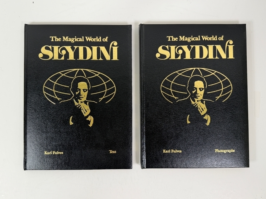The Magical World Of Slydini Hardcover Magic Books Two Volumes: Both Text And Photographs Volumes - Text Volume Is Hand Signed By Slydini 'Best Magical Wishes: Slydini' [Photo 12]