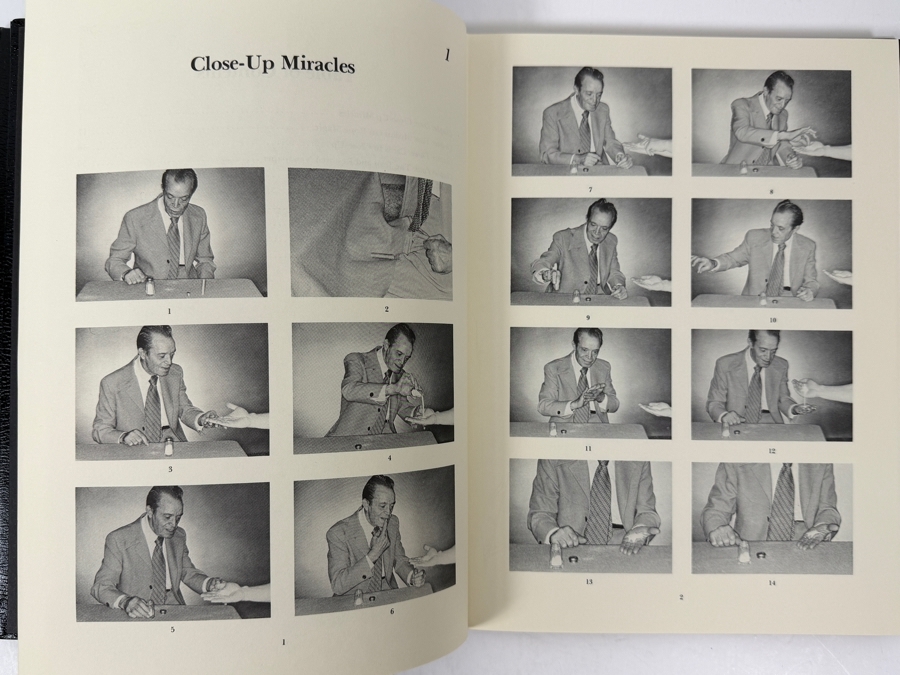 The Magical World Of Slydini Hardcover Magic Books Two Volumes: Both Text And Photographs Volumes - Text Volume Is Hand Signed By Slydini 'Best Magical Wishes: Slydini' [Photo 13]