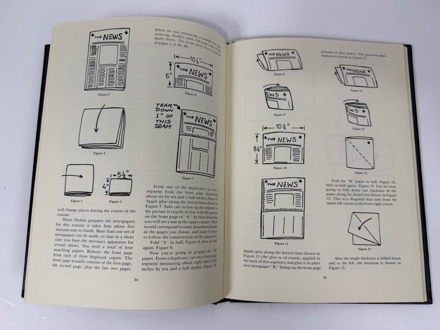 The Magical World Of Slydini Hardcover Magic Books Two Volumes: Both Text And Photographs Volumes - Text Volume Is Hand Signed By Slydini 'Best Magical Wishes: Slydini' [Photo 11]