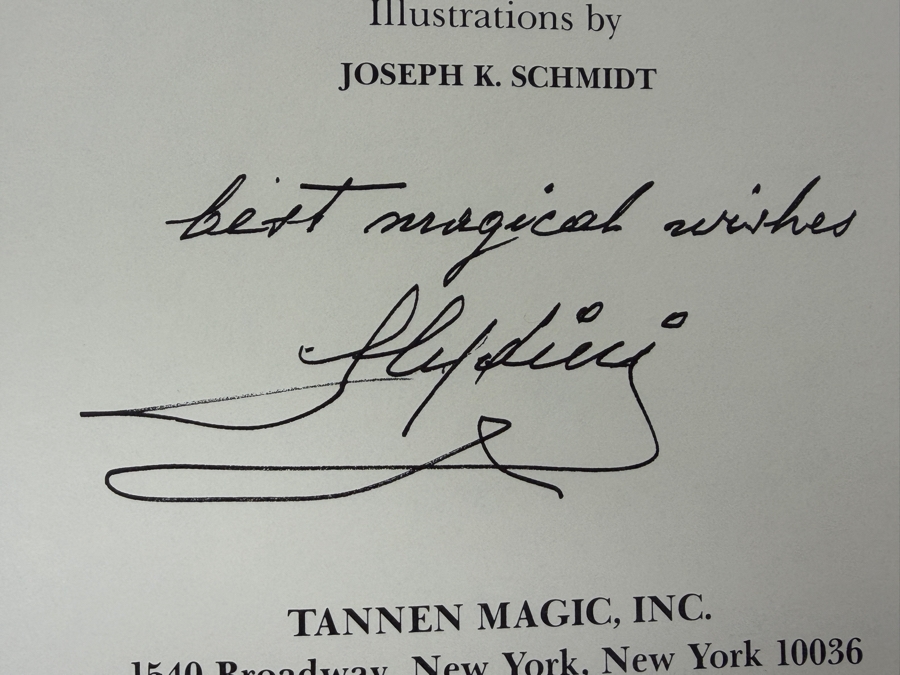 The Magical World Of Slydini Hardcover Magic Books Two Volumes: Both Text And Photographs Volumes - Text Volume Is Hand Signed By Slydini 'Best Magical Wishes: Slydini' [Photo 3]