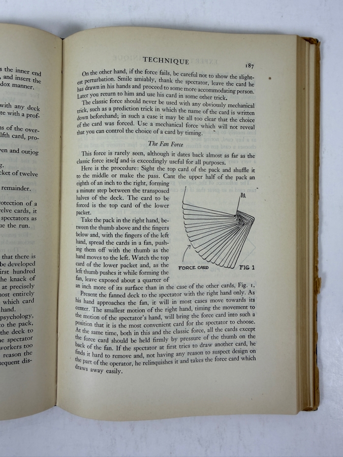 Vintage 1944 First Edition Hardcover Book Expert Card Technique Close-Up Table Magic By Jean Hugard And Frederick Braue [Photo 5]