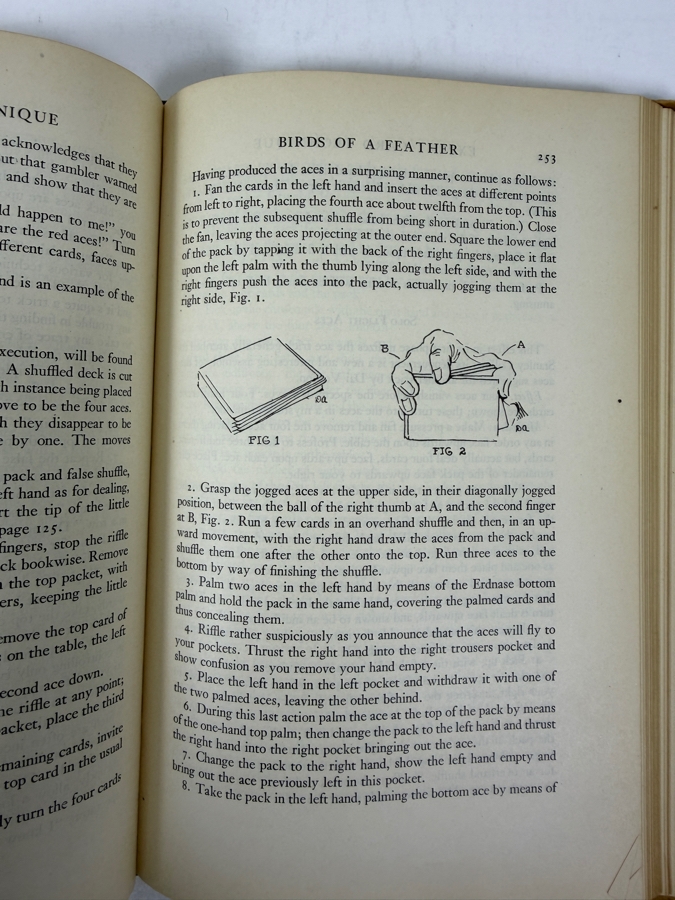 Vintage 1944 First Edition Hardcover Book Expert Card Technique Close-Up Table Magic By Jean Hugard And Frederick Braue [Photo 6]