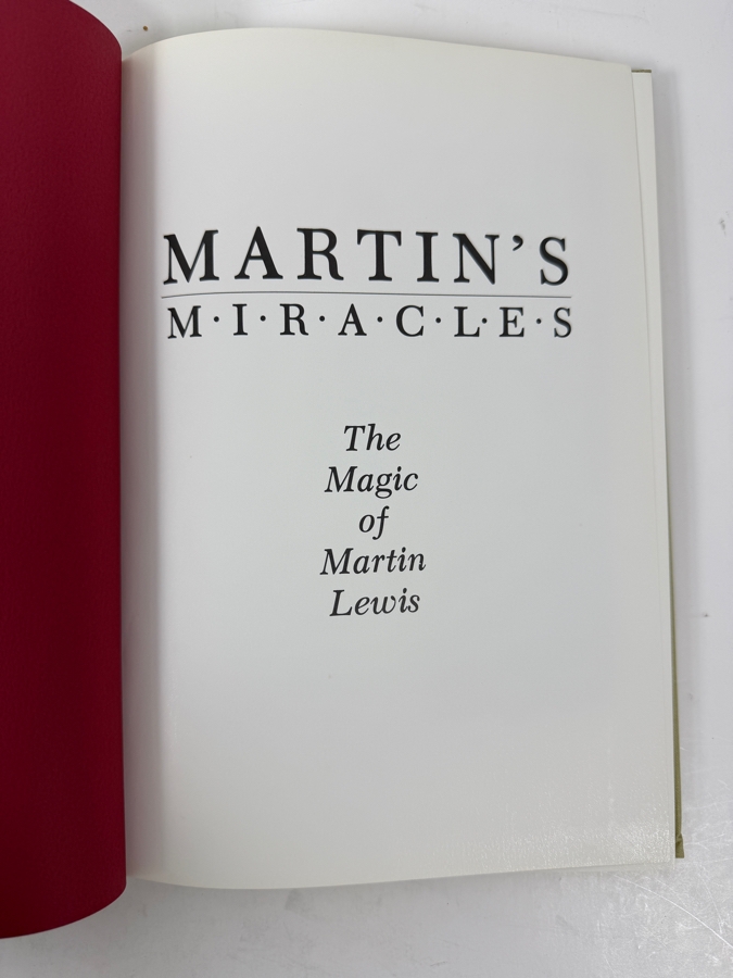 Vintage 1985 First Edition Hardcover Book Martin's Miracles: The Magic Of Martin Lewis By Eric C. Lewis Published By Magical Publications [Photo 2]