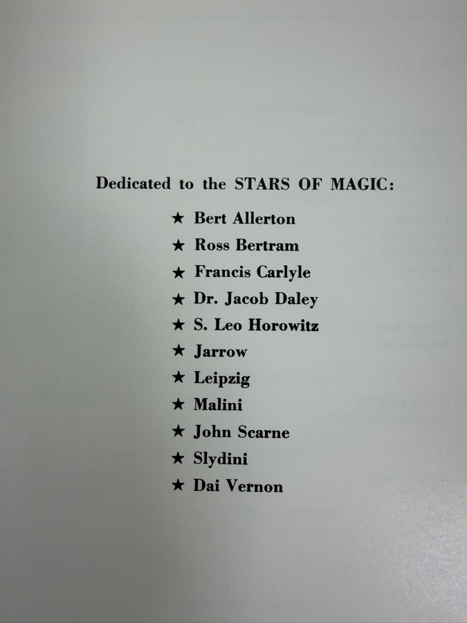 Vintage 1961 First Edition Hardcover Book Stars Of Magic Published By Louis Tannen [Photo 4]