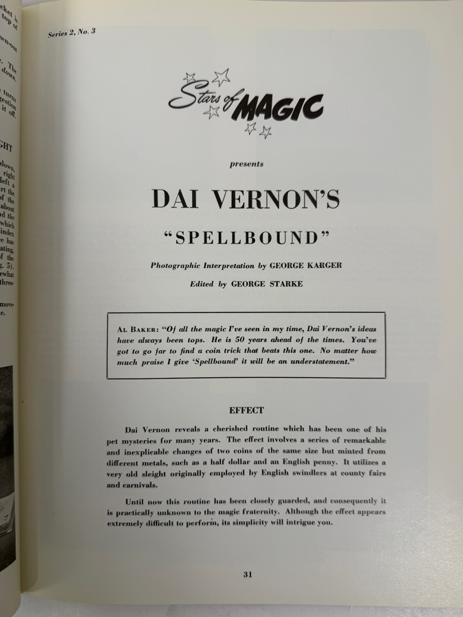 Vintage 1961 First Edition Hardcover Book Stars Of Magic Published By Louis Tannen [Photo 8]