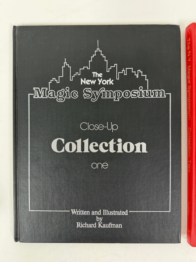 Vintage 1982 First Edition Hardcover Books The New York Magic Symposium Close-Up Collection One And Two Written And Illustrated By Richard Kaufman Published By Invisible Man Productions [Photo 2]