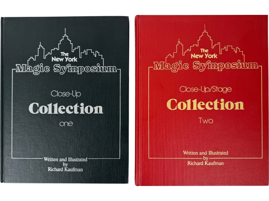 Vintage 1982 First Edition Hardcover Books The New York Magic Symposium Close-Up Collection One And Two Written And Illustrated By Richard Kaufman Published By Invisible Man Productions