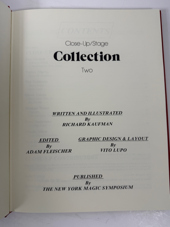Vintage 1982 First Edition Hardcover Books The New York Magic Symposium Close-Up Collection One And Two Written And Illustrated By Richard Kaufman Published By Invisible Man Productions [Photo 7]