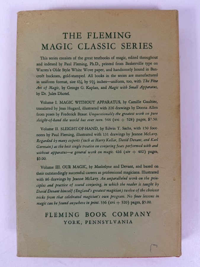 Vintage 1948 First Edition Hardcover Book The Fine Art Of Magic By George G. Kaplan Edited By Jean Hugard Published By The Fleming Book Company [Photo 7]